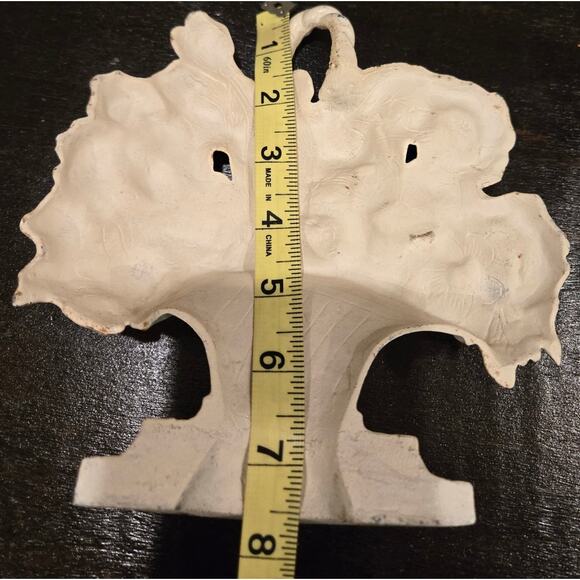 Antique Hubley Cast Iron Floral Basket Doorstop - Picture 5 of 5